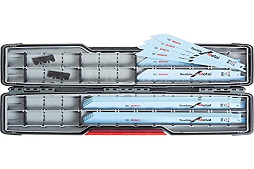 Bosch Accessories 20-piece Sabre Saw Blade Set, Flexible (for Metal, Accessories for Sabre saws)