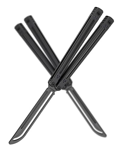 Nabalis Crescent -Balisong Trainer Butterfly Knife - color: Black