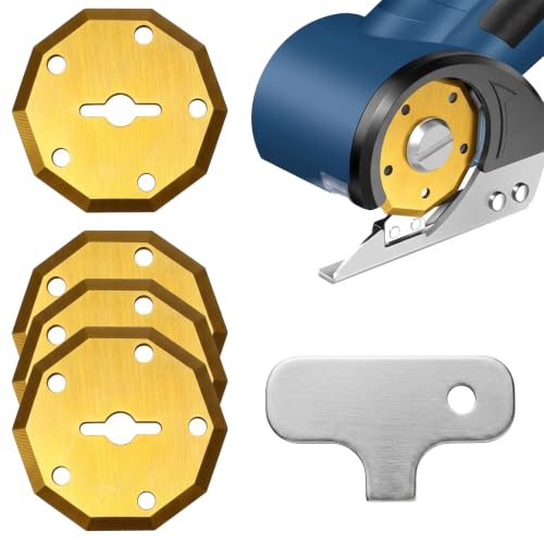 4 PCS Rotary Replacement Blades SK5 for Cardboard Box Cutter Blades Compatible for WorxZipsnip Expedman, Snapfresh LKCTB NoHitu and More (Gold) - color: Gold