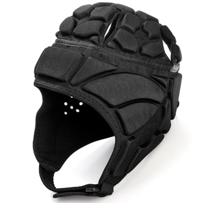 ZENFUN Rugby Helmet Shell, Soft Padded Headgear for Soccer, Protective Football Headguards for Youth, Scrum Cap for Kids, Medium/Large/Extra Large Size - size: Large