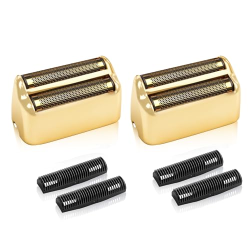 Shaver Replacement Foil & Cutters Compatible with BaBylissPRO FXFS2 Heads - color: Golden 2 Pack