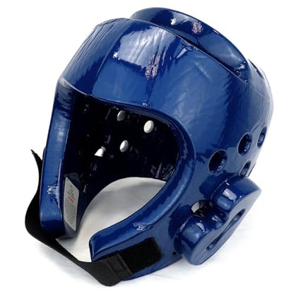 AAMA Custom Foam Sparring Gear Set - Foam Headgear, Olympic Style Chest Guard, Foam Punch and Kick - color: BLUE