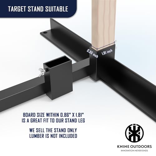 KNINE OUTDOORS Shooting Target Stand for Outdoors, Adjustable Base, 2 Pack