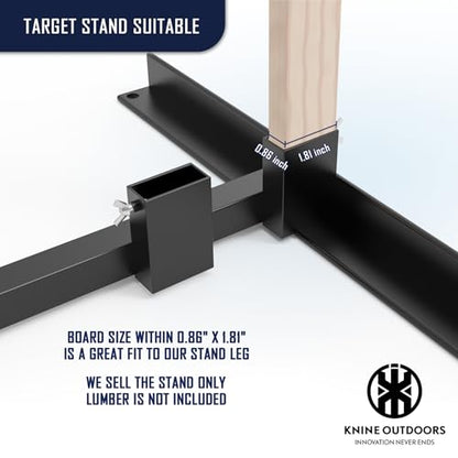 KNINE OUTDOORS Shooting Target Stand for Outdoors, Adjustable Base, 2 Pack