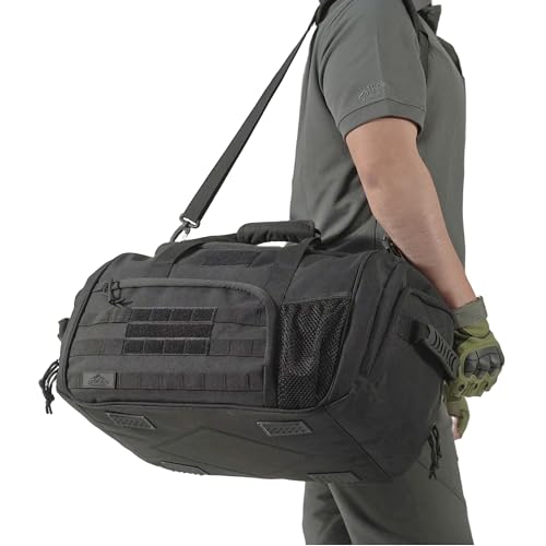 APRlLBAY 43L Large Capacity Military Duffel Bag - Tactical Gym Bag/Weekender for Men & Women (Jet Black) - color: Black