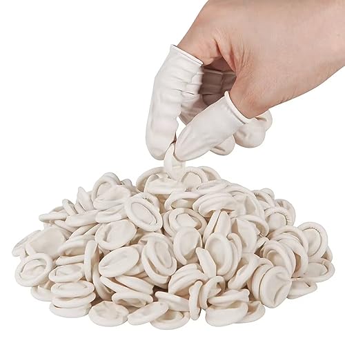 tifanso 210PCS Medium Disposable Finger Cots for Fingertip Protection - size: Medium (Pack of 210)
