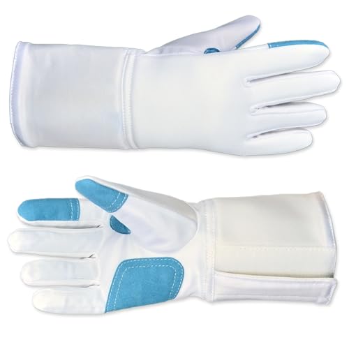 Fencing Gloves - Washable Anti-Skid Practice Fencing Glove - Junior Fencing Gloves for Epee Foil and Sabre - size: 10