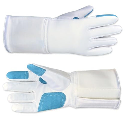 Fencing Gloves - Washable Anti-Skid Practice Fencing Glove - Junior Fencing Gloves for Epee Foil and Sabre - size: 10.5