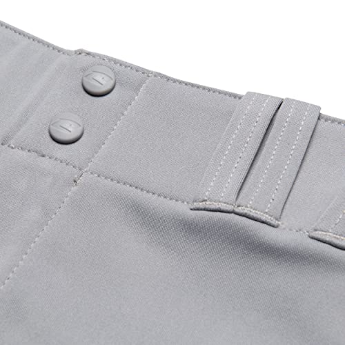 CHAMPRO Boy's Triple Crown Baseball Pant Knickers with Braid - color: Grey, Scarlet Pipe, size: Small