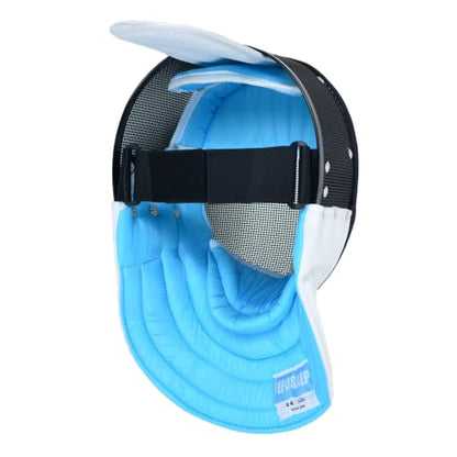 Epee Fencing Mask - 350N Mask with Removable Lining - CE Certified Epee Fencing Helmet - color: Fixed lining, size: Large