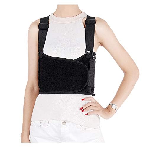 Solmyr Rib and Chest Support Brace, Broken Rib Brace, Breathable Rib Belt for Sore or Bruised Ribs Support, Sternum Injuries, Dislocated Ribs Protection, Pulled Muscle Pain (S) - size: Small (Pack of 1)