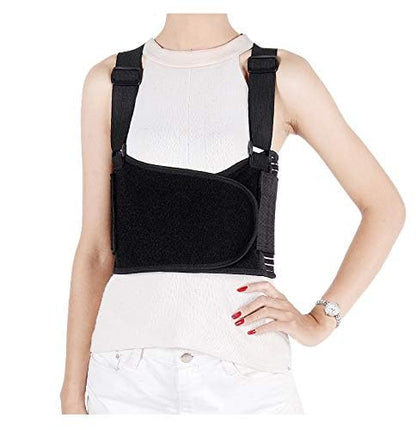 Solmyr Rib and Chest Support Brace, Broken Rib Brace, Breathable Rib Belt for Sore or Bruised Ribs Support, Sternum Injuries, Dislocated Ribs Protection, Pulled Muscle Pain (XL/XXL) - size: 2X-Large (Pack of 1)