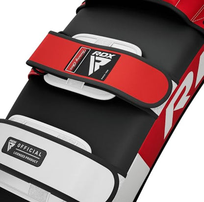 RDX Muay Thai Pad for Training, Curved Kickboxing Kicking Strike Shield, Coaching Kick Boxing, MMA, Martial Arts, Karate, Taekwondo, Punching, Foot, Knee and Elbow Target - color: Red