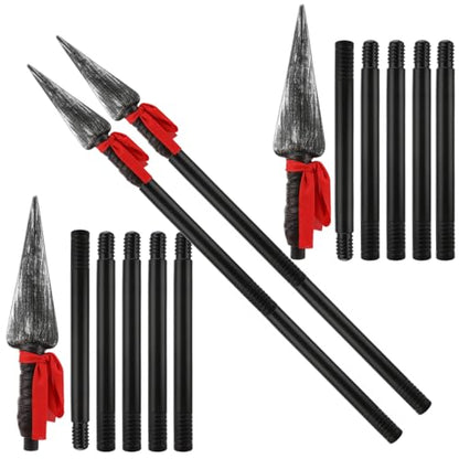 2 Sets Roman Plastic Spear, 70" Tactical Spear, Native American Weapons, Halloween Cosplay Accessory, Adult Toy Prop Weapon - color: Spear