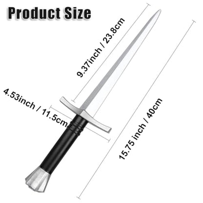 Pterosauria 2pcs PU Foam Fake Dagger Prop, Cosplay Sword Weapons for Play Fighting Costume Accessory Party (Set A(2 Pack)) - color: Set A(2 Pack)