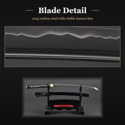 1045 Katana, Hand Forged Full Tang Japanese Sword | Classic Tsuba Series - color: Dragon660