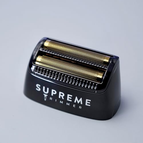 Supreme Trimmer Replacement Foil & Cutter SB55 | Hypoallergenic Foil for Crunch Lite STF600 | Black - color: Black Foil & Cutters