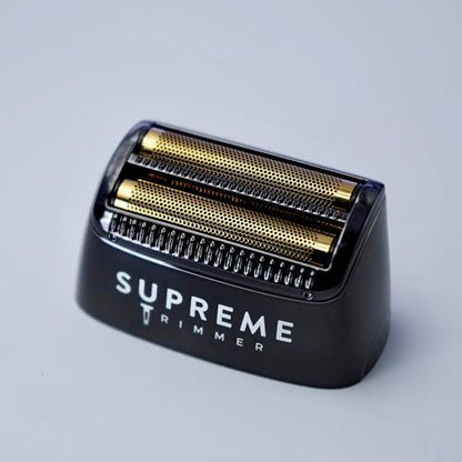 Supreme Trimmer Replacement Foil & Cutter SB55 | Hypoallergenic Foil for Crunch Lite STF600 | Black - color: Black Foil & Cutters