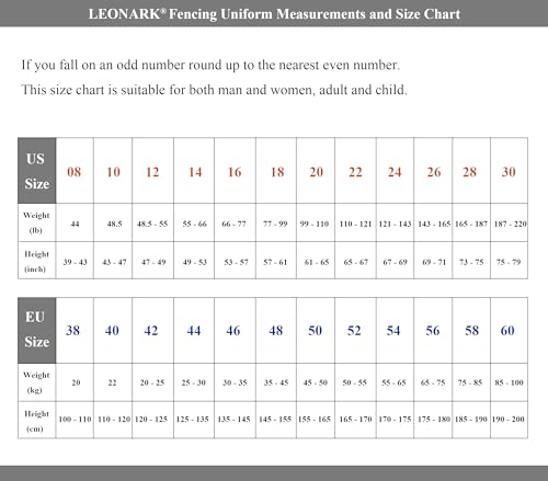 LEONARK Fencing Lame Foil Lame Saber Lame Non-Washable Electric Fencing Metal Jacket Metallic Vest - size: 14