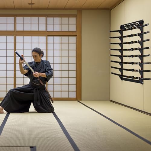 Katana Sword Rack Wall Mount, Hanging Stands for Sword Display,8 Tier - size: 8 Tier