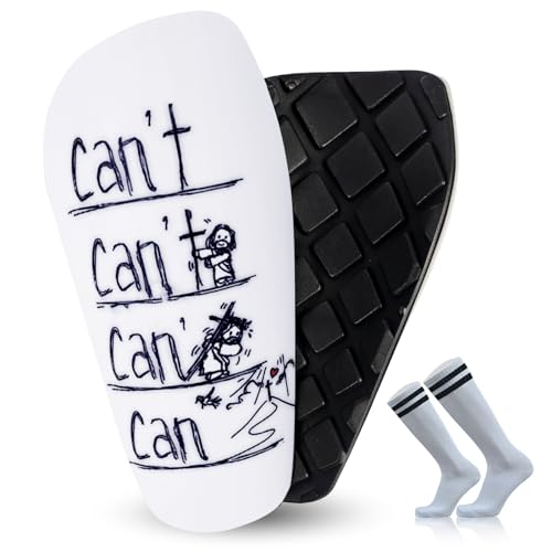 TOMIYO Soccer Shin Guards with Socks Kids 10-12 Calf Protective Equipment - color: Can't, size: Medium