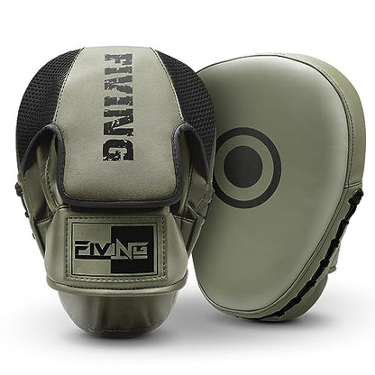 Boxing Pads Punching Mitts for Muay Thai,Punching,Sparring,Training - color: Olive Green