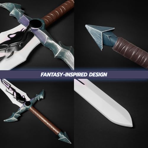 Fang Foam Prop Set for Cosplay, Display & LARP, Non-Functional Costume Accessory Designed for Role Play - style: Longsword