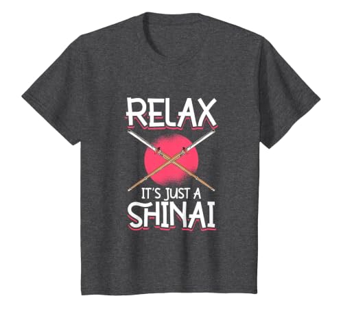 Just a shinai - Bamboo Sword - Kendo T-Shirt - color: Dark Heather Grey, size: Large