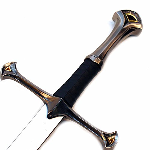Ace Martial Arts Supply 36" Medieval Knight Arming Sword with Scabbard – Unsharpened Stainless Steel for Cosplay & Display - color: Oakeshotte Type XVIIIb W/ FROG BELT