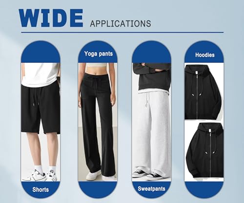 12 Pcs Flat Drawstring Cord Replacement for Sweatpants Pants Short