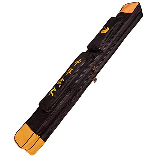 ZooBoo Tai Chi Sword Bag- Martial Arts Shoulder Case for Blades Nandao - color: Black, size: Double Layer