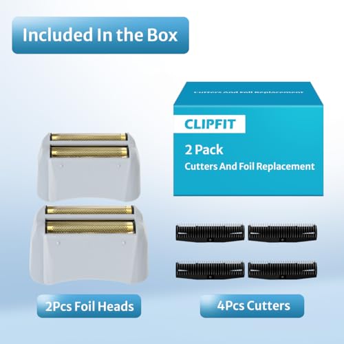 Foil Shaver Replacement Foil Compatible with Andis Foil Shaver TS1 (17150, 17235, 17220) and TS2 (17200), 2Pack - size: 2 Pack