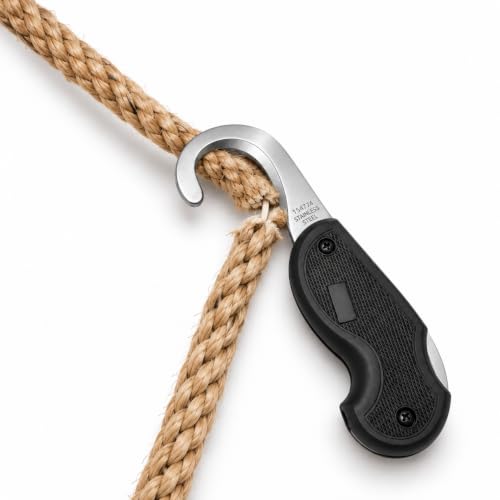 JAY-PEE 911 Rescue Tool Cut Down Knife Seat Belt Cutter Rounded Stainless - style: Rescue Knife