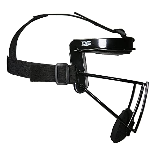 Defender Fielder’s Wire Mask - High-Impact Steel Infielder Face Guard for Softball & Baseball - Adult & Youth Sizes - Lightweight, Maximum Visibility & Secure Fit - color: Black, size: Youth