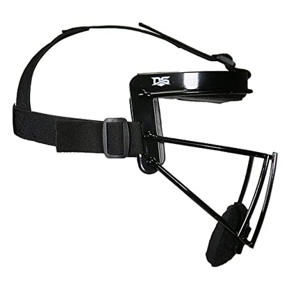 Defender Fielder’s Wire Mask - High-Impact Steel Infielder Face Guard for Softball & Baseball - Adult & Youth Sizes - Lightweight, Maximum Visibility & Secure Fit - color: Black, size: Youth
