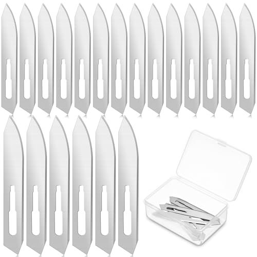 48 Pcs #60 Stainless Steel Blades Replacement Skinning Hunting