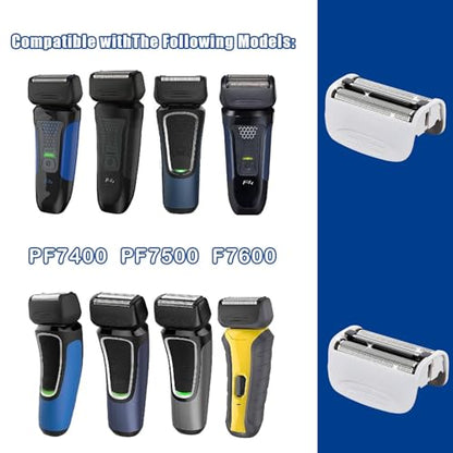 2PCS Shaver Replacement Foil Compatible with Remington PF7400, PF7500 - color: White2