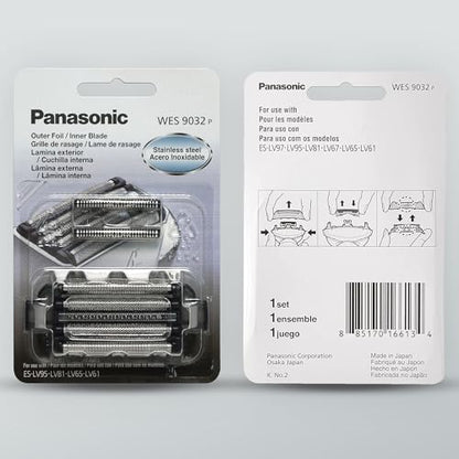 Panasonic Shaver Replacement Outer Foil and Inner Blade Set WES9032P, Compatible with ARC5 5-Blade Shavers ES-LV97-K, ES-LV67-K, ES-LV95-S, ES-LV65-S - size: 5 Count (Pack of 1)