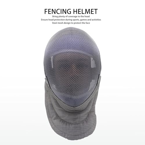 Srliya Fencing Mask, Coach Fencing Mask 350N, Universal Protector Kendo Fencing Fencing Helmet for Training Sports Supplies - size: Large