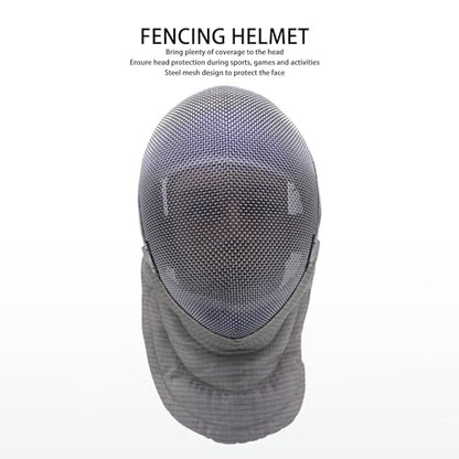 Srliya Fencing Mask, Coach Fencing Mask 350N, Universal Protector Kendo Fencing Fencing Helmet for Training Sports Supplies - size: Large