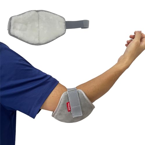 Vogana 2 Pcs Plush Soft Elbow Protector Pads for Office Home Elderly Care and Medical Institutions for People Weighing 230-330 Pounds Silver-Gray XL - color: Silver-Gray, size: 2 Pcs (XL230-330 Pounds)