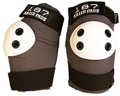 Triple Eight -ELBOW - S Grey with White Cap (ELSA107) - color: Grey w/ White Cap, size: Small