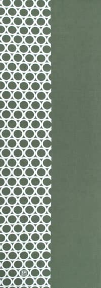 染の安坊 Anbo Tenugui Hand Towel, Half Small Circle (Grayish Green), 100% Cotton, Made in Japan, 13.8 x 39.4 inches - color: Grayish Green