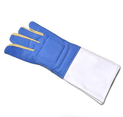 LEONARK Fencing Gloves Foil Epee Saber - Mittens Fencing Match Bout Practice - Professional Fencing Gear Fencer - 1 Pack (Basic Right, M) - size: Medium