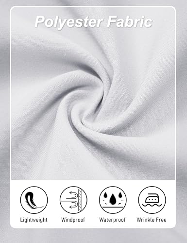 MAGCOMSEN Men's Bomber Jacket Casual Windproof Quilted Jacket Full Zip Windbreaker Winter Warm Varsity Jacket with Pockets - color: White, size: Large