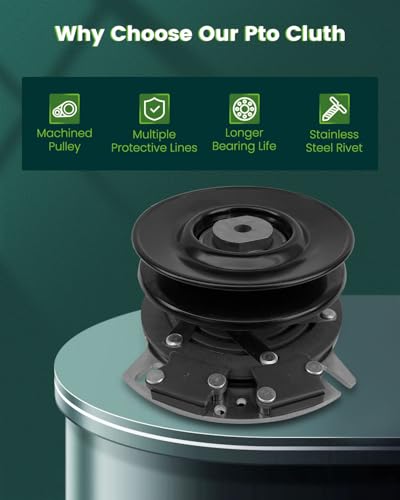 SCITOO AM136787 Electric PTO Lawn Mower Clutch Compatible for John Deere - style: AM134397