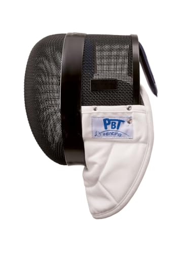 PBT CE 350N Épée Mask Made in Europe – Competition Fencing Mask with INOX Mesh & Polyester Bib - size: No:1