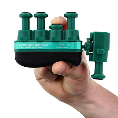 CanDo 10-3763 Digi-Flex Thumb, Medium, Green - color: Green: Medium