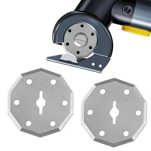 2 Pack Replacement Rotary Blades Fit for SnapFresh 4V Electric Scissor, Fanttik C8 Nano 3.7V Cordless Electric Scissor,Power Rotary Cutter Blades for Cloth, Cardboard, Leather, Carpet