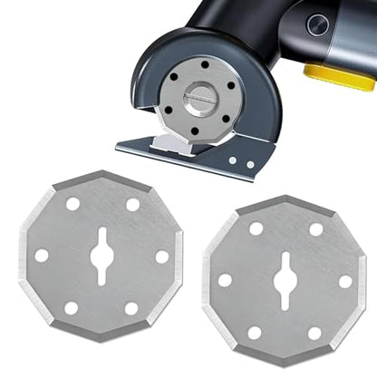 2 Pack Replacement Rotary Blades Fit for SnapFresh 4V Electric Scissor, Fanttik C8 Nano 3.7V Cordless Electric Scissor,Power Rotary Cutter Blades for Cloth, Cardboard, Leather, Carpet